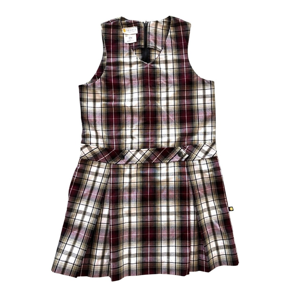 Dennis Uniform Girls Plaid Jumper H10 Plus School Dress 011130‎ NWOT